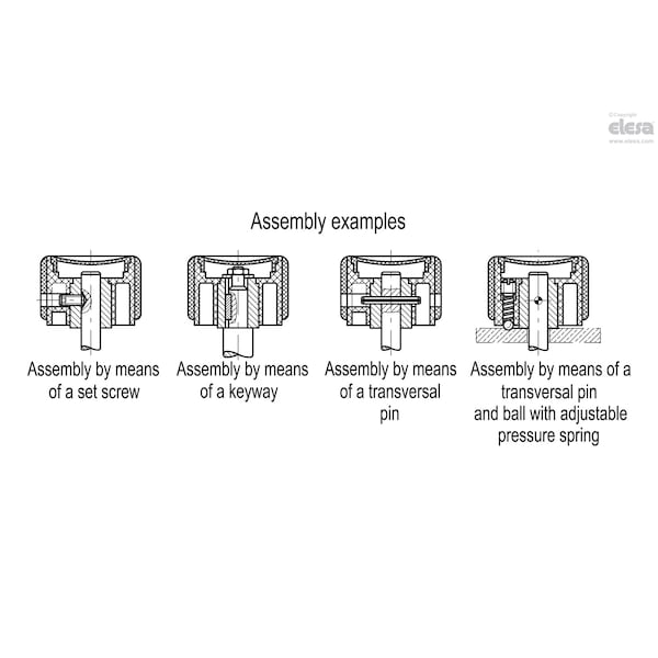 Grip Knobs, EGK.63-SST-10-SOFT-C1